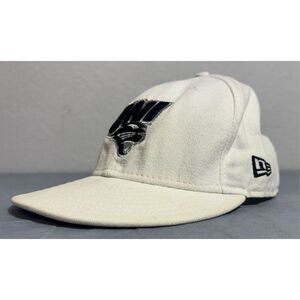 New Era 59Fifty Hat Cap University of Northern Iowa UNI White Size 7 5/8 Fade